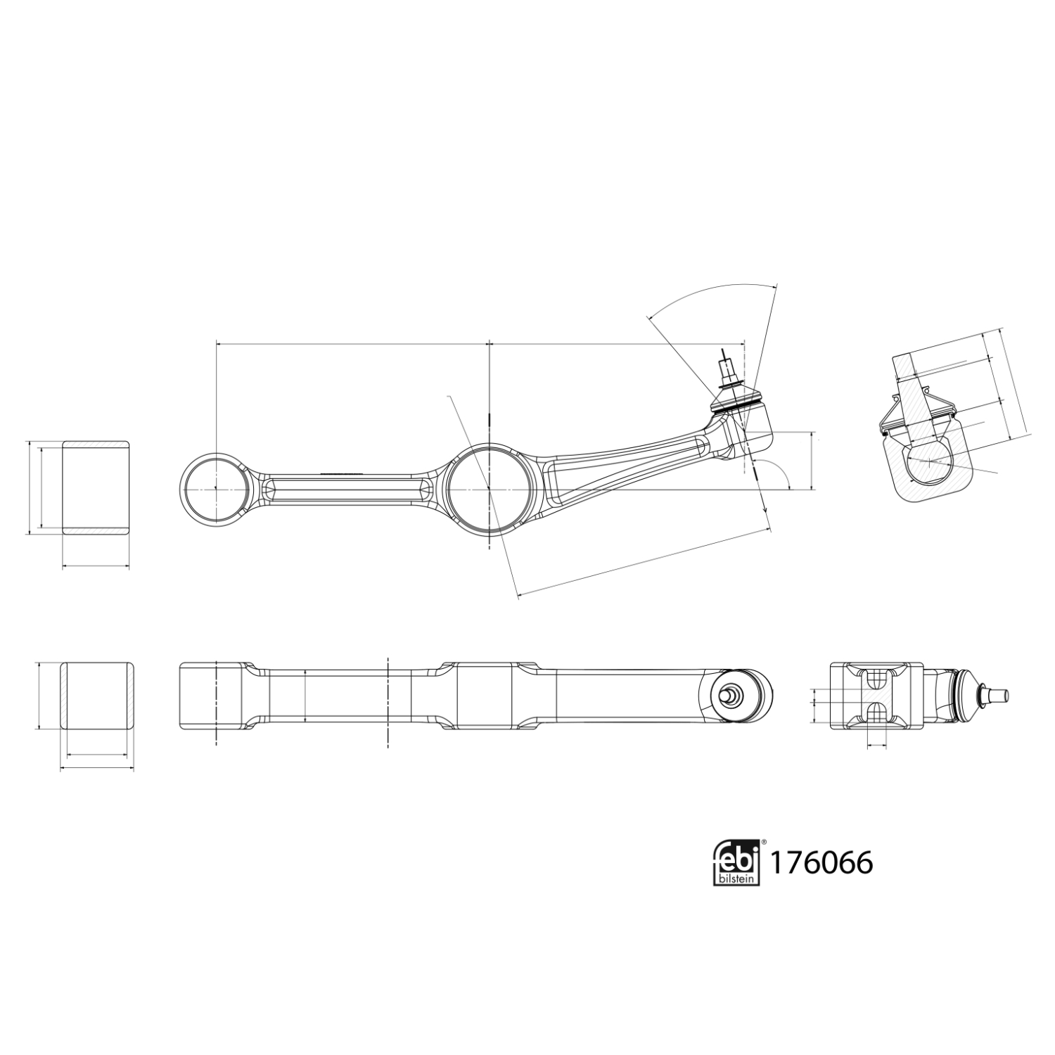 Febi Bilstein 103722 - Bras De Suspension Avec Palier, Pièce D'origine Qualité Allemagne
