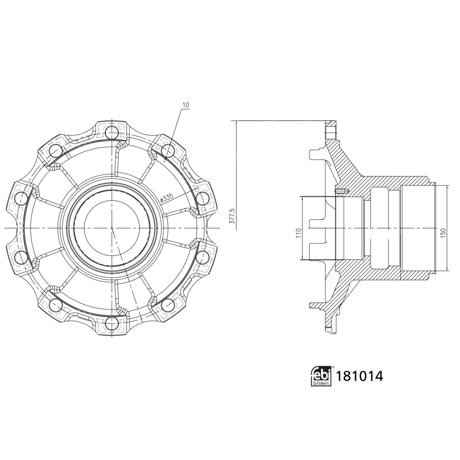 Roulement De Guidon FEBI BILSTEIN 180109 – Silentbloc Arrière Pour Hyundai I30, Kia Cee’d, 59 Mm, Caoutchouc