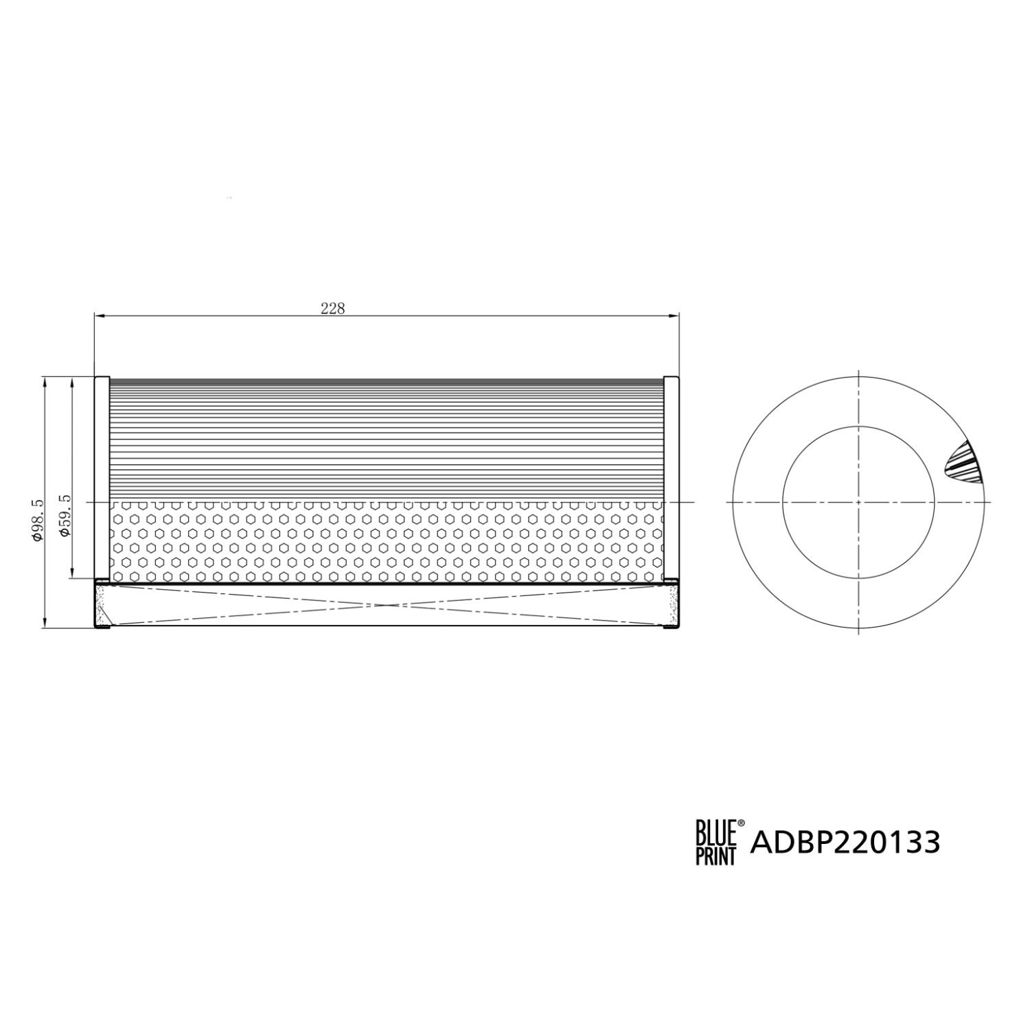 Blue Print ADT322131 Air Filter - New Genuine Replacement For Toyota, Lexus Models